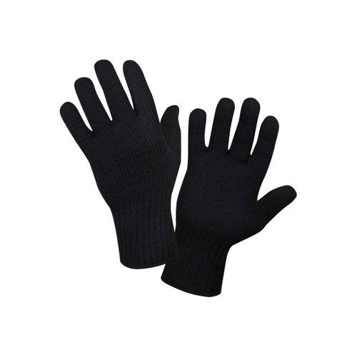 Orta Kalın Siyah Sıcak Tutan Yün Kışlık Kadın Erkek Eldiven Unisex 1 Çift