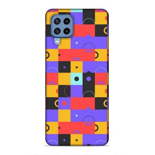 Samsung Galaxy M22 Uyumlu Kılıf Insomnia (37) Silicone Cover Mor Sarı