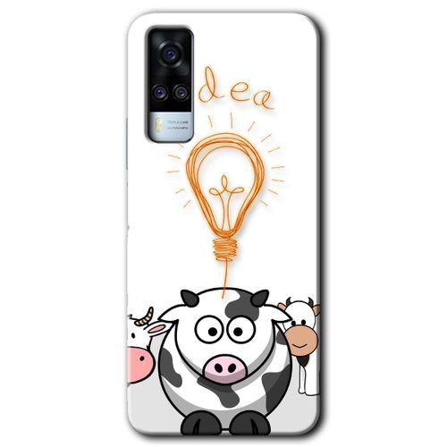 Vivo Y31 2021 Kılıf HD Desen Baskılı Arka Kapak - İdea Lamp