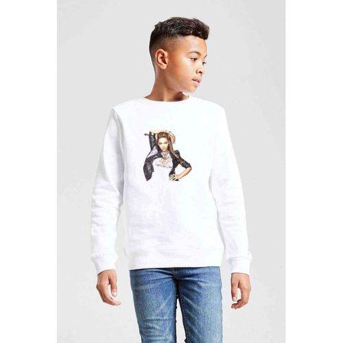 Beyonce Dream Baskılı Unisex Çocuk Beyaz Sweatshirt