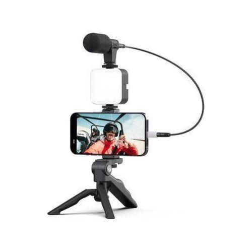 Video Making Kit Telefon Tutucu Vlog Video Mini Led Işıklı