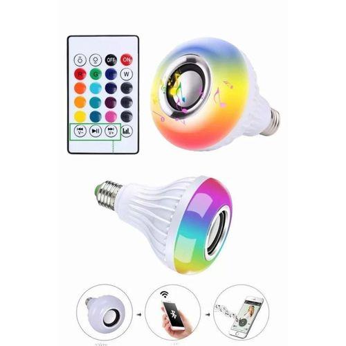 Kumandalı Rgb Led Işık Bluetooth Hoparlör Ses Lambası Renkli Ampul
