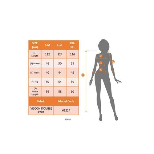 Kadın Uzun Kollu önden Fermuarlı Ithal Krep Elbise