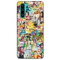 Huawei P30 Pro Uyumlu Kılıf Rick And Morty (36) Glitter Kılıf Cop Morty