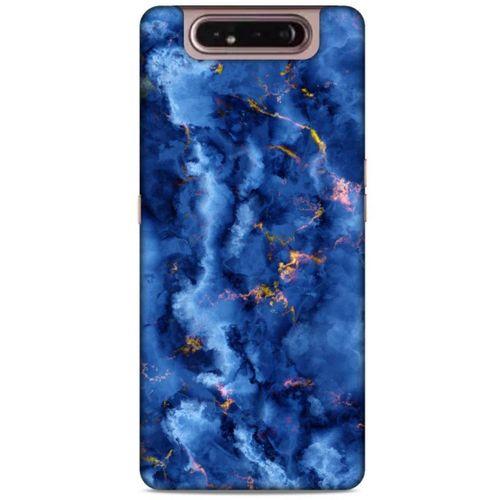 Samsung Galaxy A80 Uyumlu Kılıf Mavi Delisi (7) Telefon Kılıfı Mermer