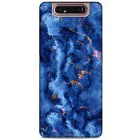 Samsung Galaxy A80 Uyumlu Kılıf Mavi Delisi (7) Telefon Kılıfı Mermer