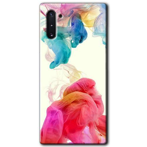 Potkal Hediye Fabrikası Samsung Galaxy Note 10 Kılıf HD Desen Baskılı Arka Kapak - Gökkuşağı Color