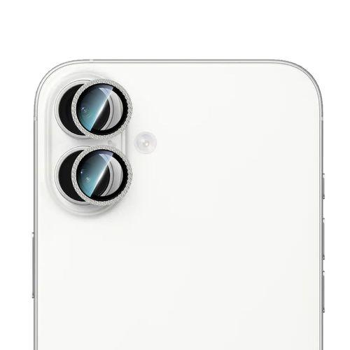 Apple iPhone 16 Plus CaseWorld Alloy Sparkling Diamond Serisi Taşlı Lens Koruyucu