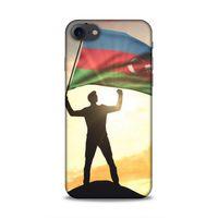 Apple Iphone 8 Uyumlu Kılıf Azarbaijan (3) Kapak Azerbaycan Bayrak