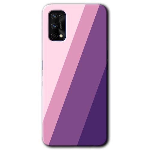 Realme 7 Pro Kılıf HD Desen Baskılı Arka Kapak + Temperli Cam - Oblique