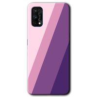 Realme 7 Pro Kılıf HD Desen Baskılı Arka Kapak + Temperli Cam - Oblique