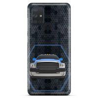 Lopard Samsung Galaxy M51 Uyumlu Kılıf PickUpX (8) Baskılı Kılıf Gece Mavi