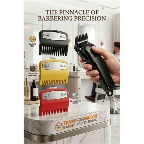 ProfesyonelTıraş Makinesi Tarağı Seti 3'lü  Absolute Professional (1.5mm, 3mm) 723003