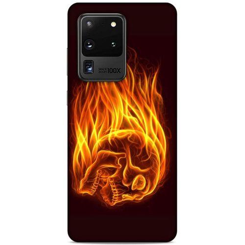 Lopard Samsung Galaxy S20 Ultra Uyumlu Kılıf FireX (50) Shockproof Kılıf İskelet Kafa