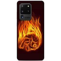 Lopard Samsung Galaxy S20 Ultra Uyumlu Kılıf FireX (50) Shockproof Kılıf İskelet Kafa