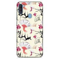 Samsung Galaxy A11 Kılıf Japonya (44) Tough Armor Kılıf Japon Yelpazesi Çiçeği