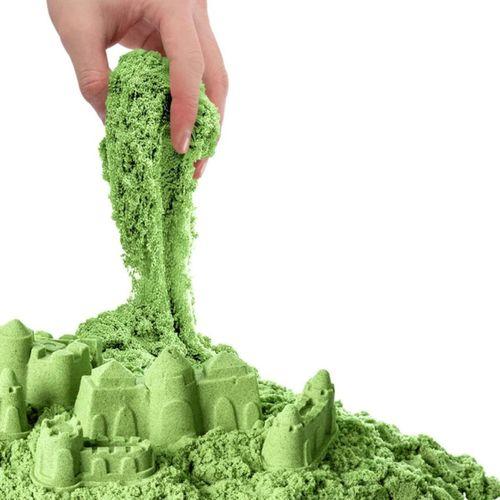 Çocuk 03687 Aksesuarlı Yeşil Kinetik Oyun Kumu 500 gr -Dede