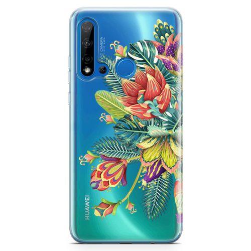 Huawei Nova 5i Kılıf Deve Tabanı Arka Kapak Koruma Desenli Full Koruyucu