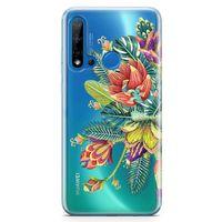 Huawei Nova 5i Kılıf Deve Tabanı Arka Kapak Koruma Desenli Full Koruyucu