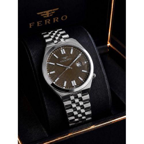 Ferro Premium İtalian Desing Çelik Kordon Nişan Ve Damat Saati 3 Atm Erkek Kol Saati EFM40136-B2