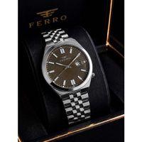 Ferro Premium İtalian Desing Çelik Kordon Nişan Ve Damat Saati 3 Atm Erkek Kol Saati EFM40136-B2