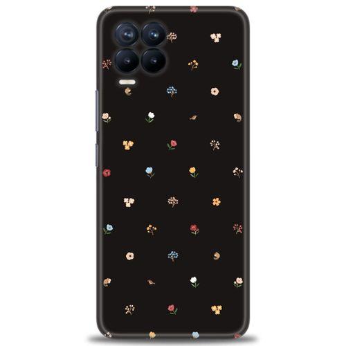 Realme 8 Kılıf HD Baskılı Kılıf - Flower + Tam Ekran Koruyucu