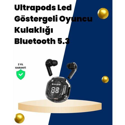 Bluetooth 5.3 Kablosuz Kulaklık 30mm Sürücü Led Ekranlı Mikrofonlu