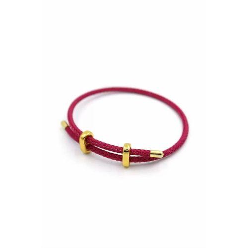 Hasır Bileklik - Fuşya