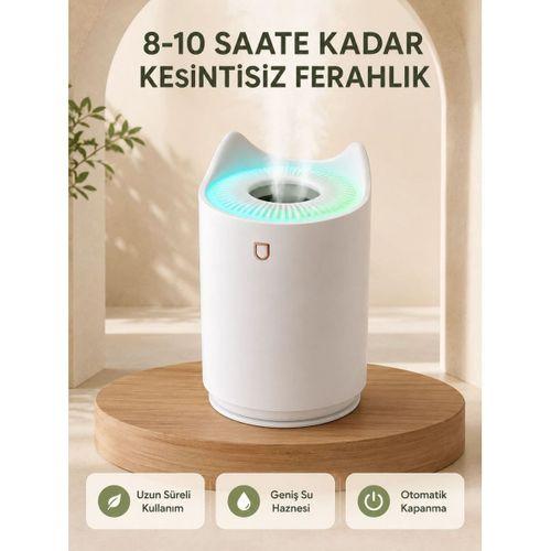 Ultrasonik Hava Nemlendirme Cihazı 7 Renk Led Aromaterapi Difüzör