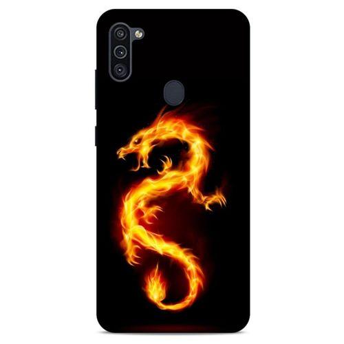 Samsung Galaxy M11 Kılıf Dragons (26) Tpu Silikon Kılıf Tatoo Ateş Ejderhası