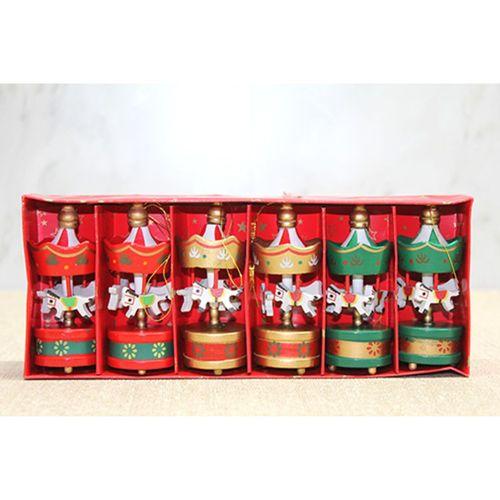 Ahşap 6'Lı Dekoratif Atlı Karınca