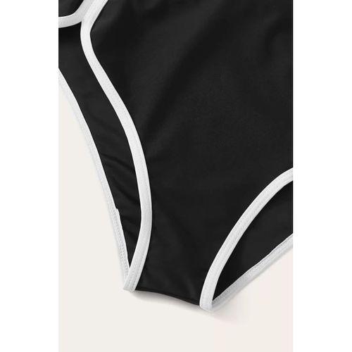 Kadın Siyah Pedli Yüksel Bel Sütyen Külot Takımı