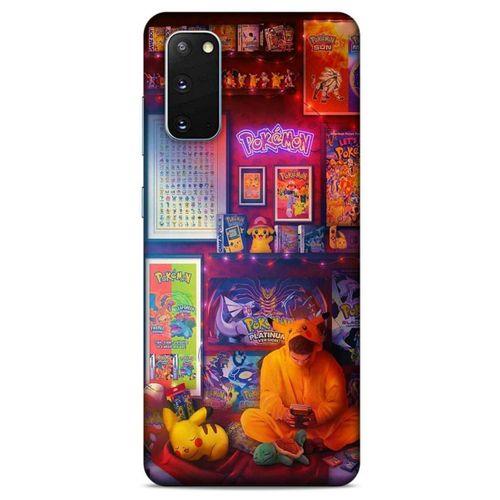 Retro (27) Desen Tasarımlı Kılıf Renkli Samsung Galaxy S20 Kılıf