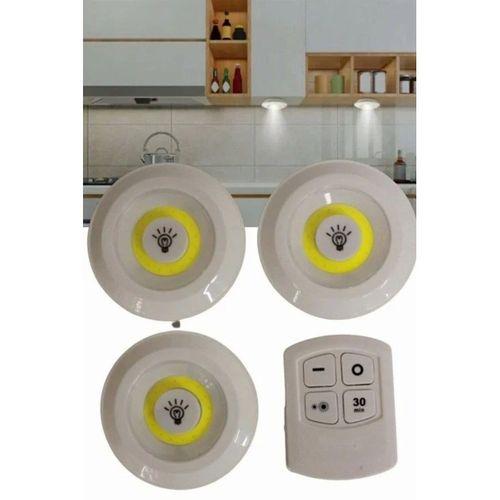 Kablosuz Pilli Işıldak  Masa Lambası Mutfak Tezgah Altı Banyo Dolabı Dolap İçi