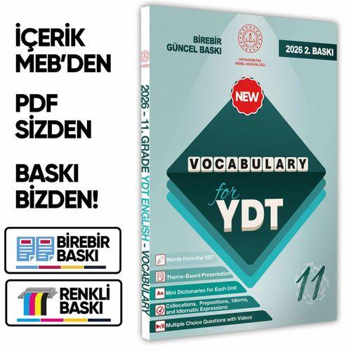 2026 YDT MEBİ İngilizce 11 Sınıf Vocabulary Kelime Bilgisi Soru Bankası Kitabı Çözümlü BASKI ÜCRETİ