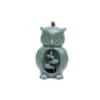 Seramik Baykuş Model Geri Akışlı Tütsülük