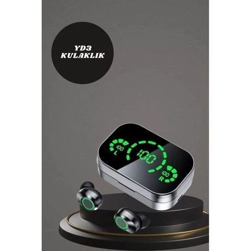 7 Kordonlu Akıllı Saat Ve Aynalı Bluetooth Kulaklık Powerbank Dijital Göstergeli