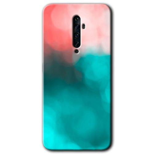 BeRa Aksesuar Oppo Reno 2z Kılıf Baskılı Kapak - Flu Işık +Tam Kaplayan Mat Seramik