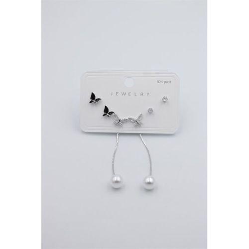 Çoklu Set Küpe - Gümüş