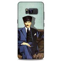 Samsung Galaxy S8 Kılıf Atatürk (48) Bumper Kılıf Yeşil Duvar