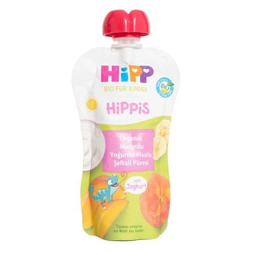 Çocuk Hipp Organik Mangolu Yoğurtlu Muzlu Şeftali Püresi 100 Gr