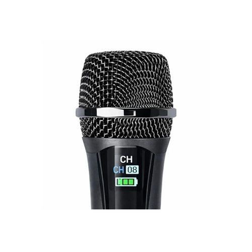 Profesyonel Çiftli Kablosuz Mikrofon Seti Karaoke Şarj Edilebilir 50 Metre