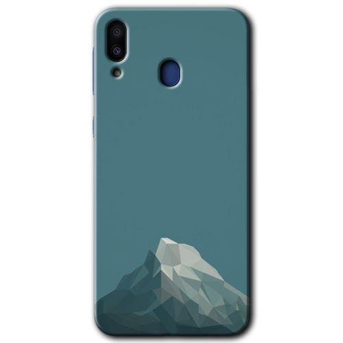 Samsung Galaxy M10s Kılıf HD Desen Baskılı Arka Kapak + Temperli Cam - Alone Mountain