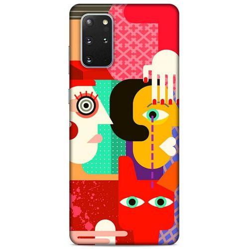 Lopard Samsung Galaxy S20 Plus Uyumlu Kılıf Soyut Sanat (15) Baskılı Antişok Kılıf