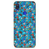 Retro (21) Desen Koruyucu Kapak Renkli Xiaomi Redmi Note 7 Pro Kılıf