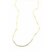 Boncuklu Zincir Kolye - Altın