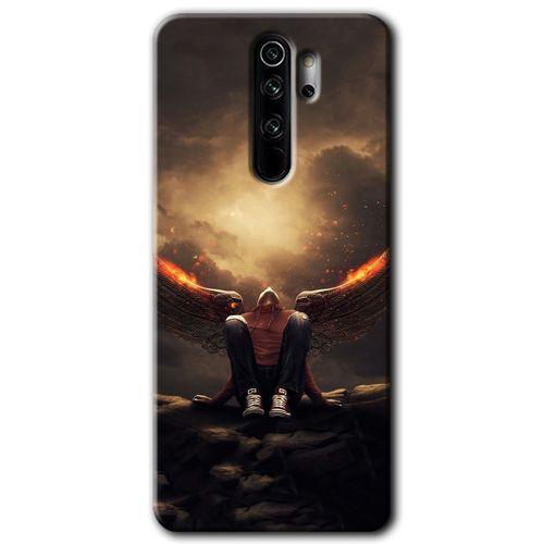Potkal Hediye Fabrikası Xiaomi Redmi Note 8 Pro Kılıf HD Desen Baskılı Arka Kapak - Wings of Power