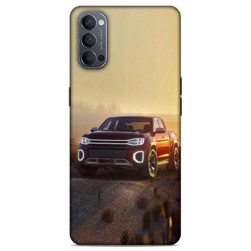 Lopard Oppo Reno 4 Uyumlu Kılıf PickUpX (40) Fit Silikon Kılıf Mor