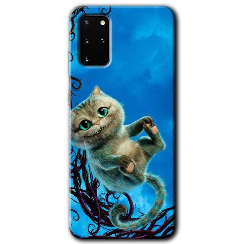 Galaxy S20 Plus Kılıf HD Desen Baskılı Arka Kapak - Çılgın Kedi