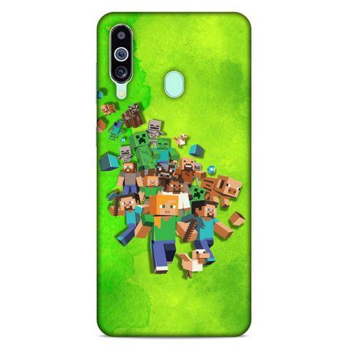 Lopard Samsung Galaxy M40 Uyumlu Kılıf PiXel (28) Arka Kapak Steve Karakter